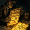 Noir-style illustration of a detective uncovering a confidential IRS loophole file, showing reduced IRS payment plan and glowing life insurance policy, symbolizing the life insurance loophole strategy by Carlos Samaniego, The Tax Debt Detective.